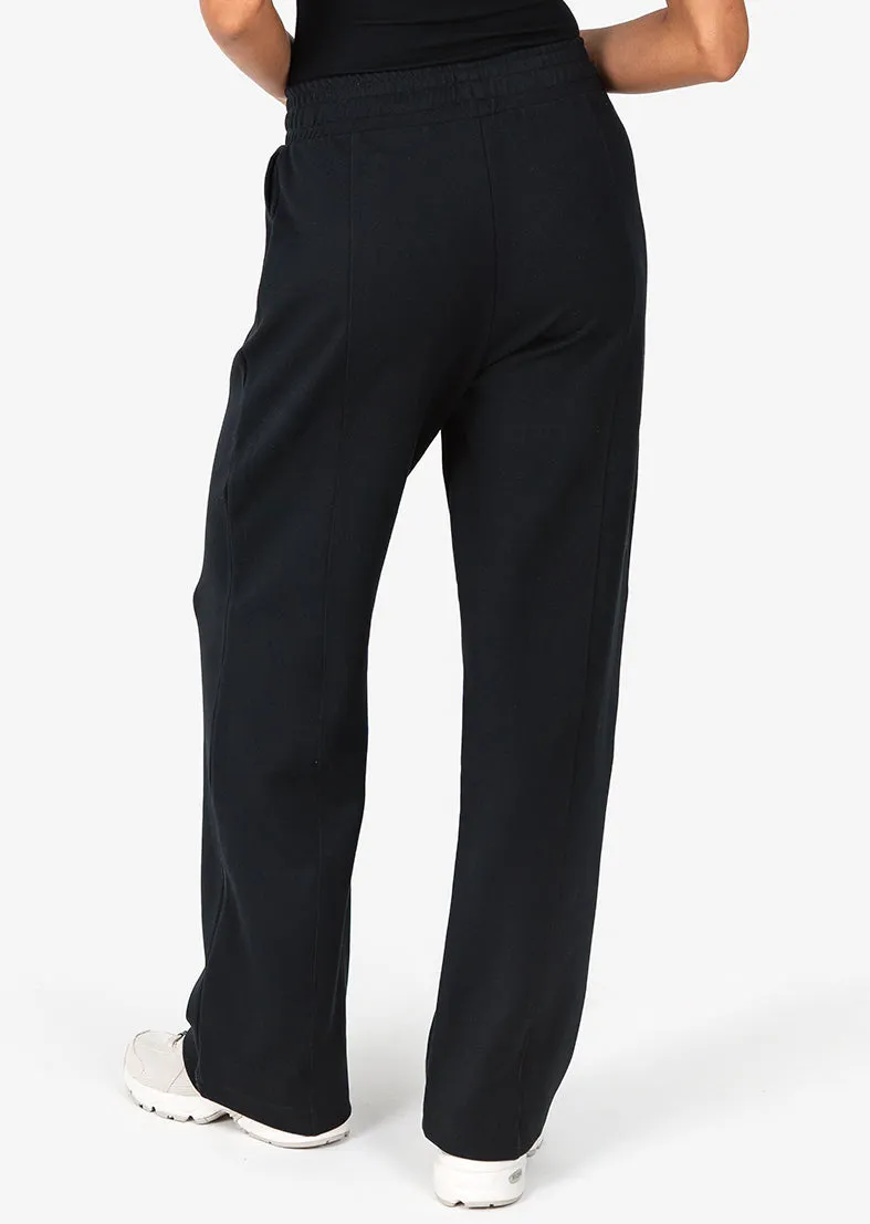 All-Around Lounge Straight Leg Trouser Black