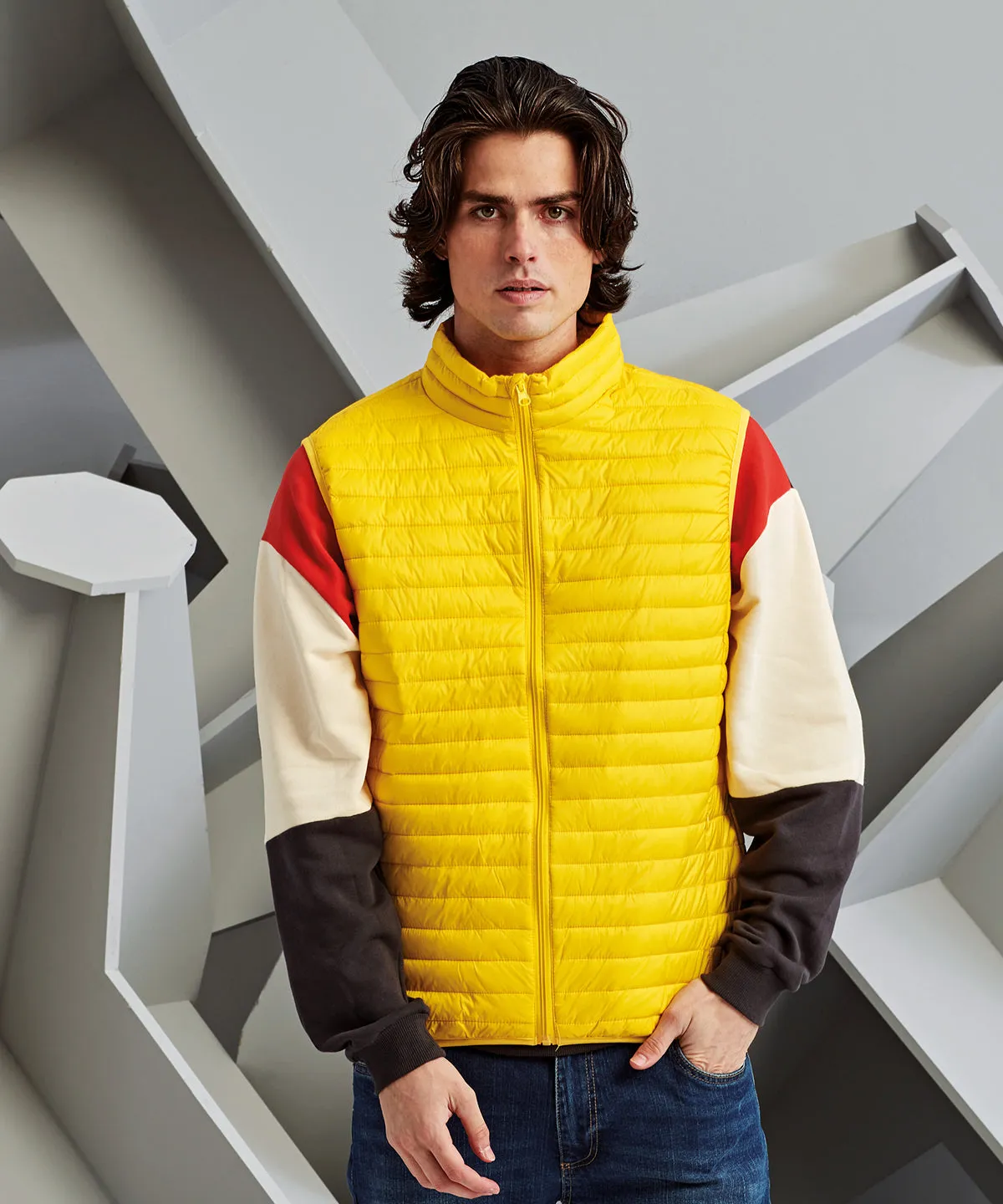 Bright Yellow - Tribe fineline padded gilet