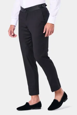 Classic Black Tuxedo Pants