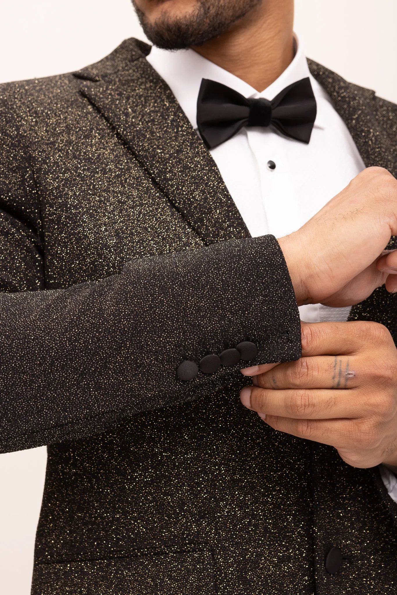 Classic Notch Lapel Dinner Jacket - Gold