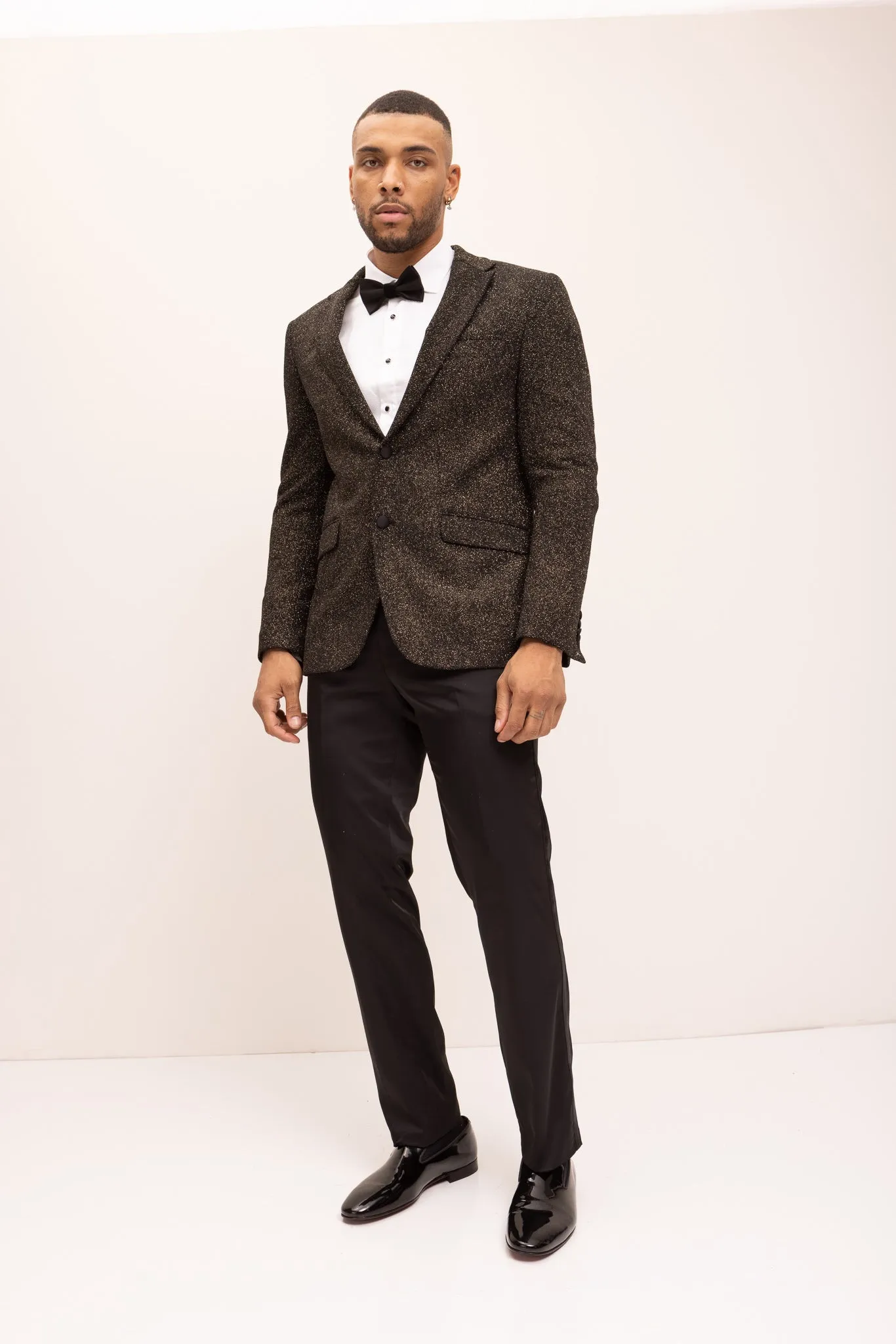 Classic Notch Lapel Dinner Jacket - Gold