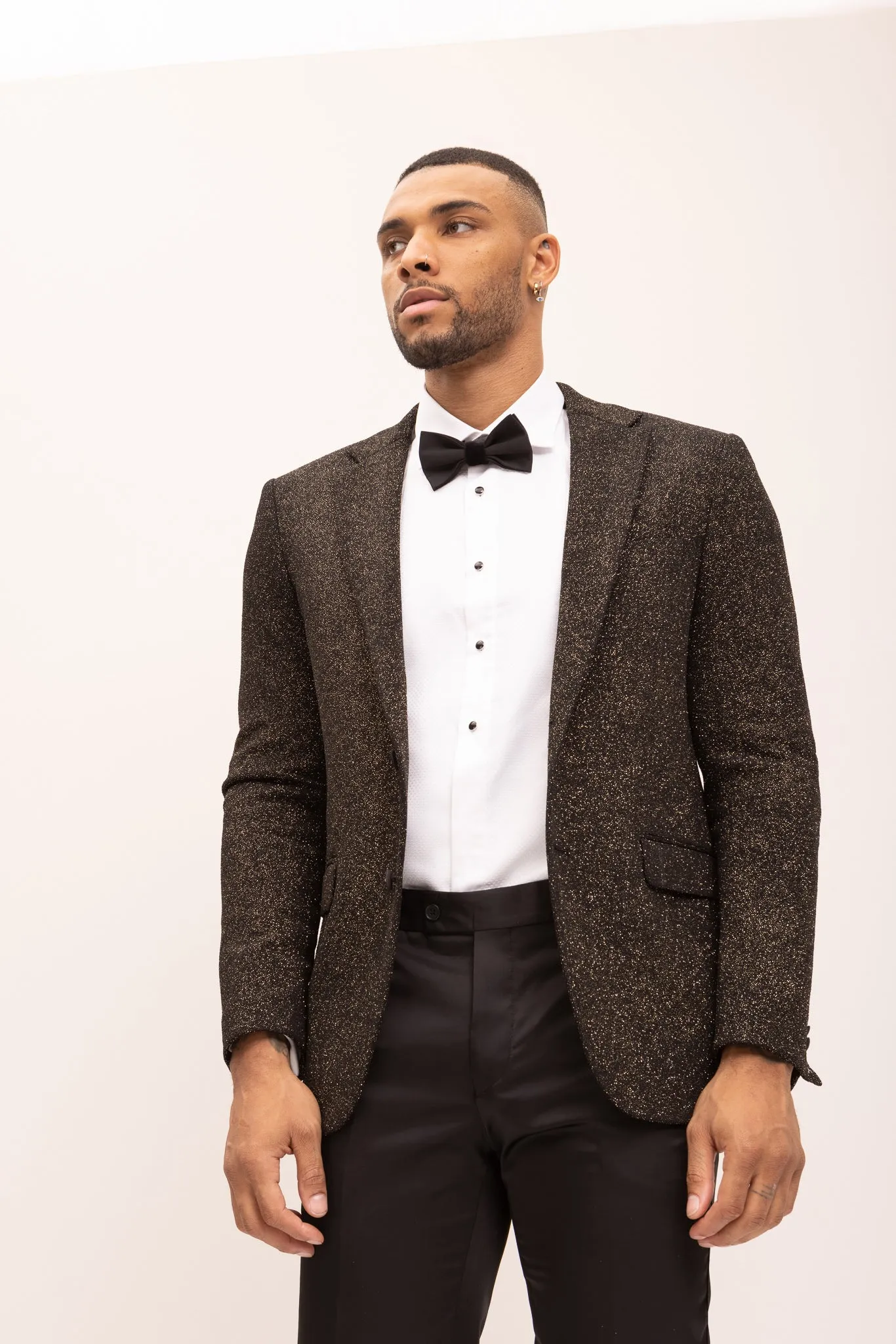 Classic Notch Lapel Dinner Jacket - Gold