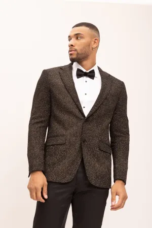 Classic Notch Lapel Dinner Jacket - Gold