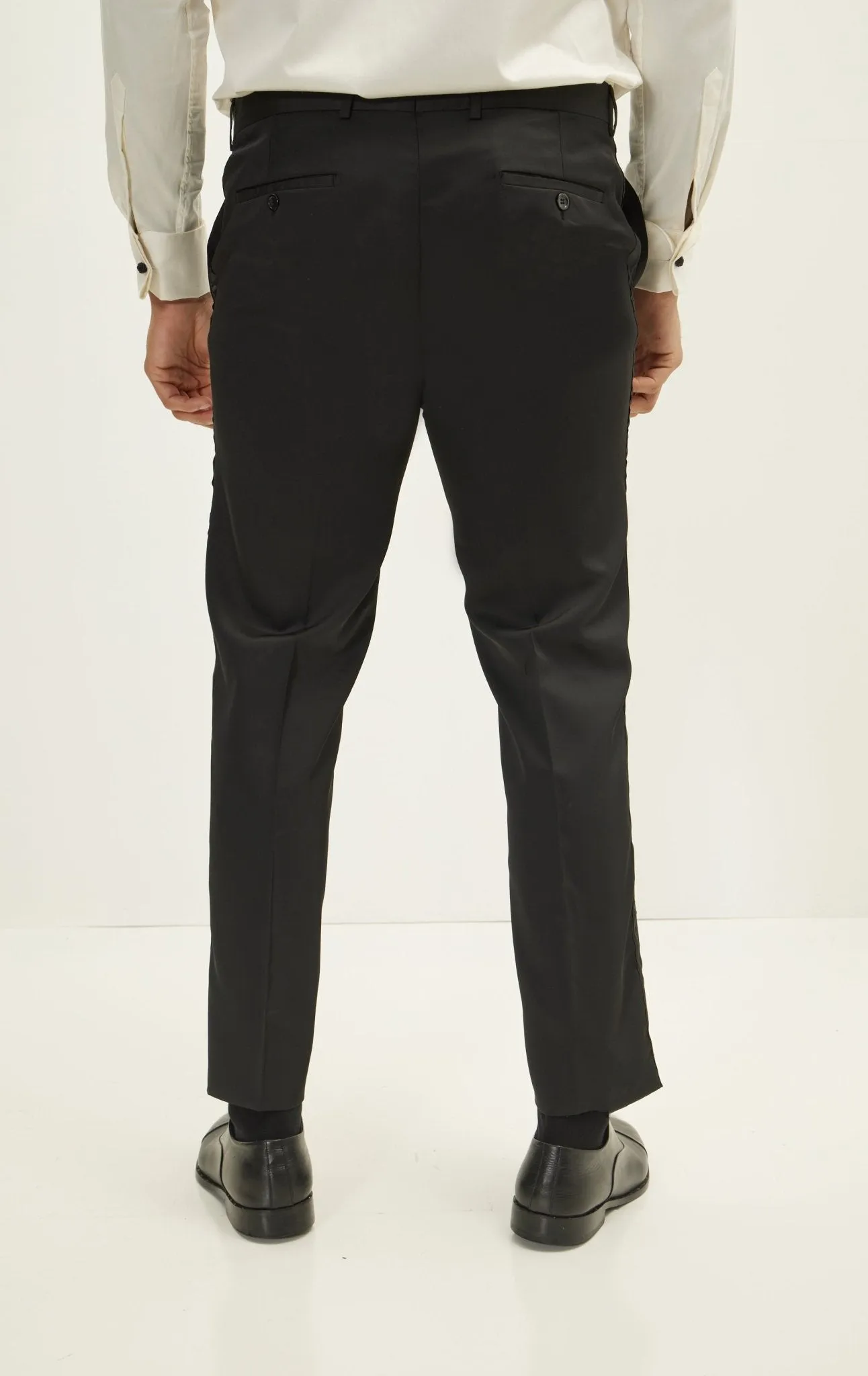 Classic Tuxedo Pants - Black Stripe