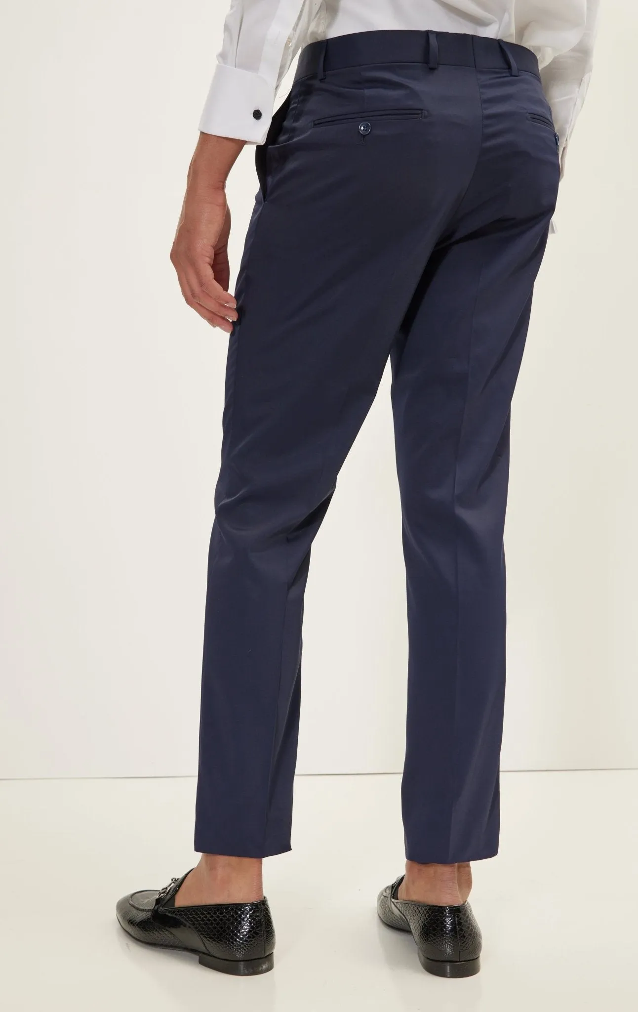 Classic Tuxedo Pants - Navy