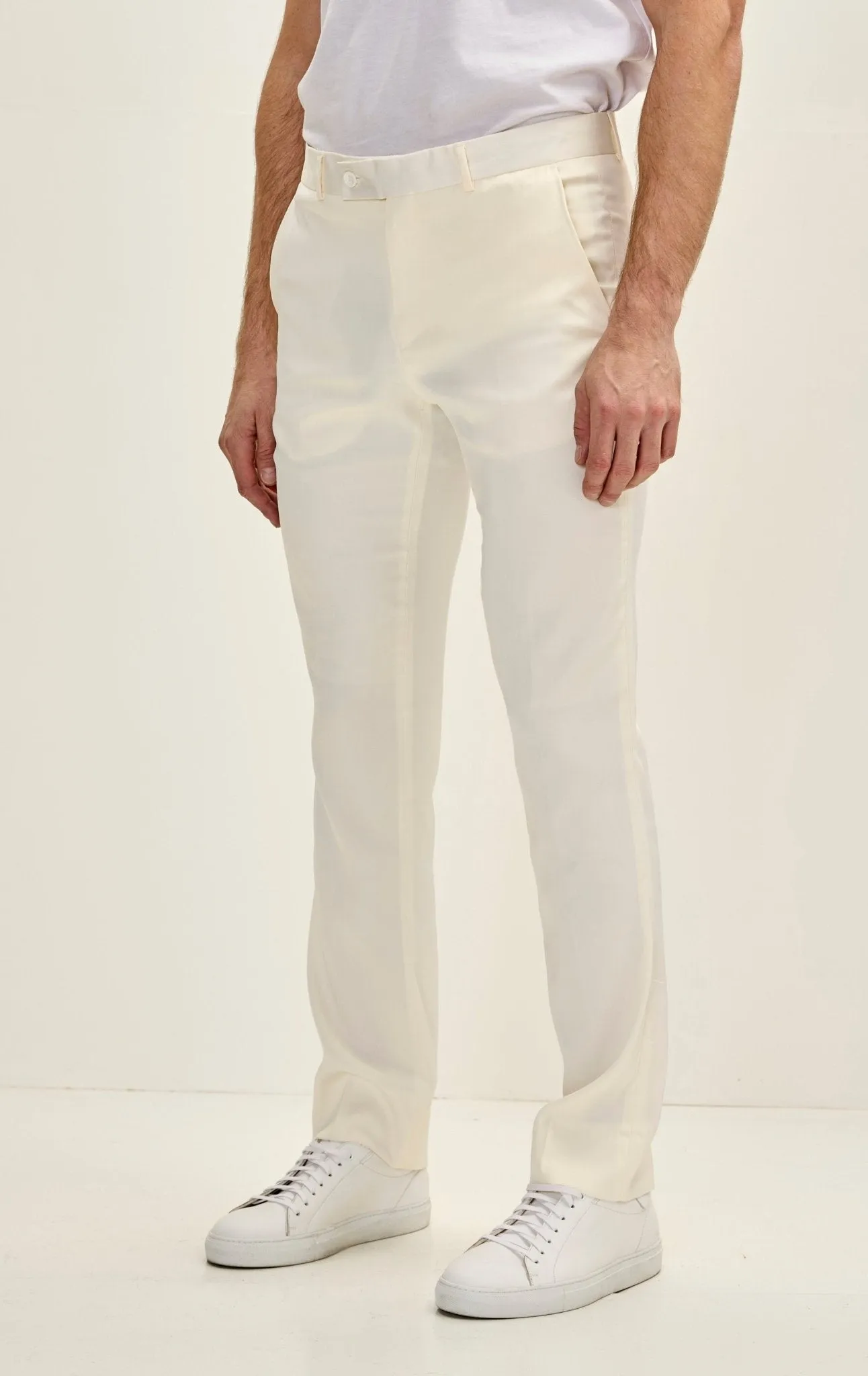 Classic Tuxedo Pants - Off White