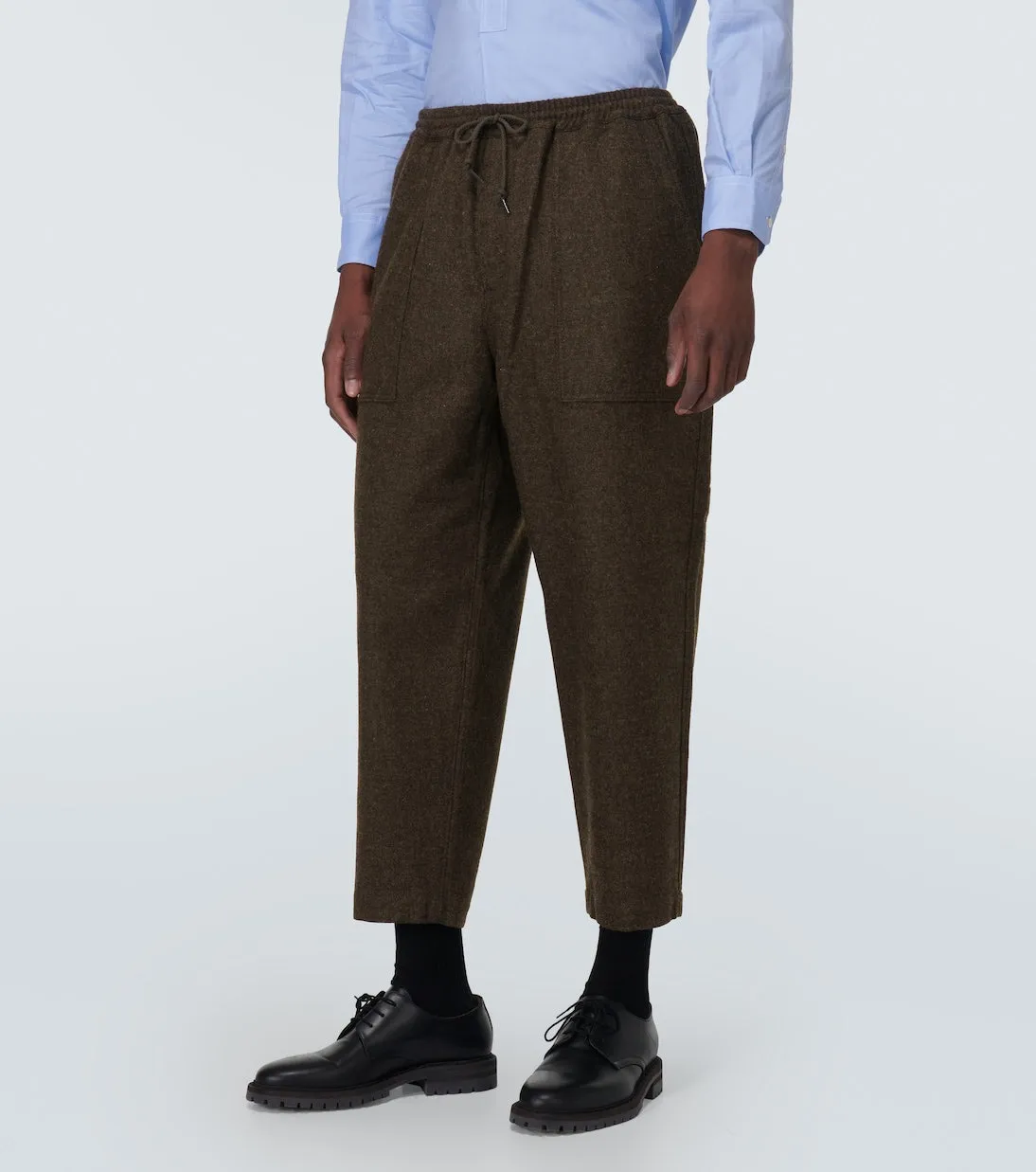 Comme Des Garçons Homme wool sweatpants, brown