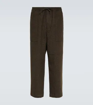 Comme Des Garçons Homme wool sweatpants, brown