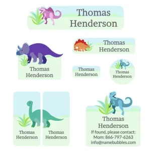 Dinosaurs Mega Daycare Labels Pack