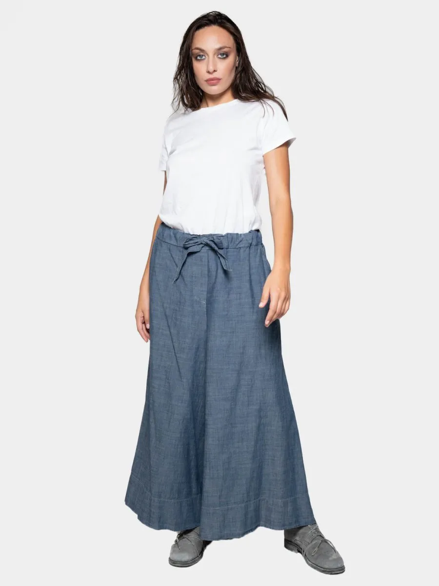 Elastic Tie Waist Culotte