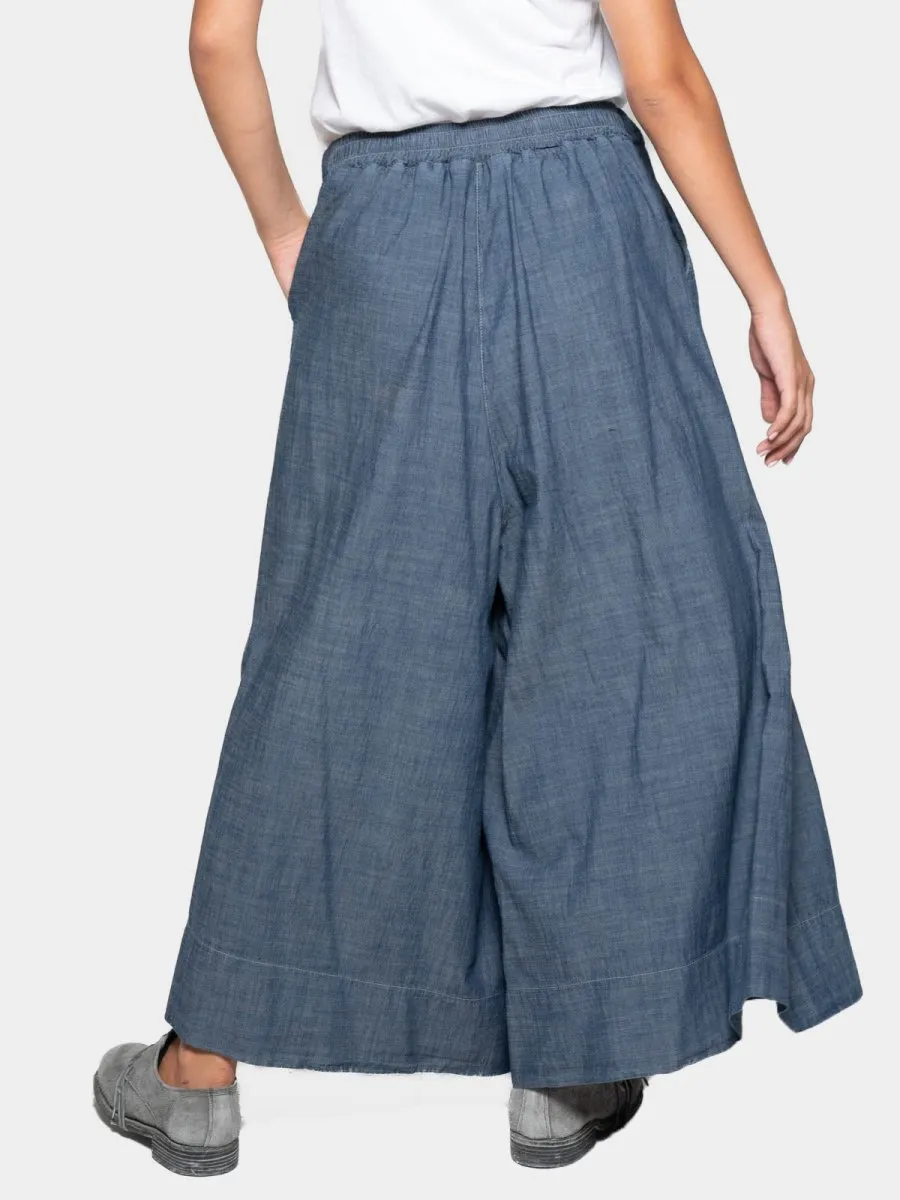 Elastic Tie Waist Culotte