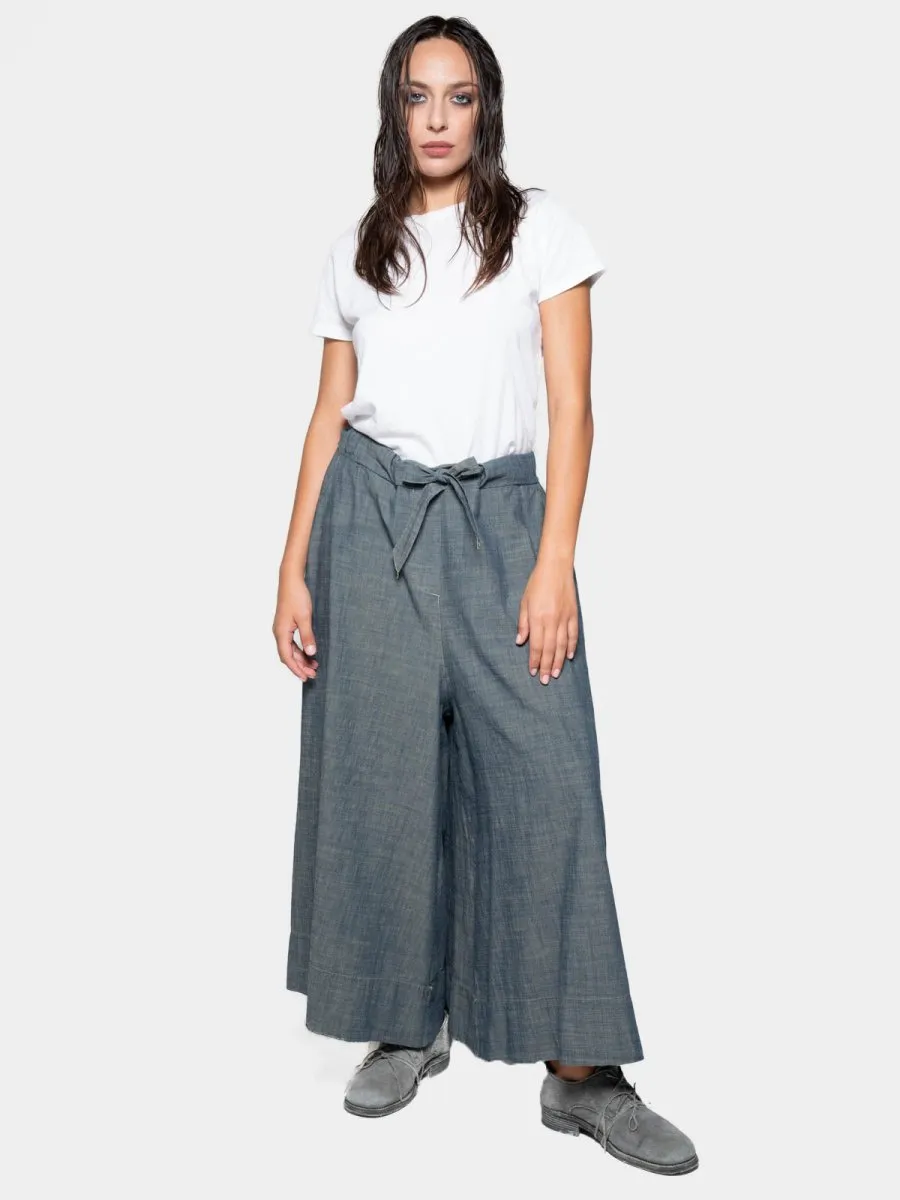 Elastic Tie Waist Culotte