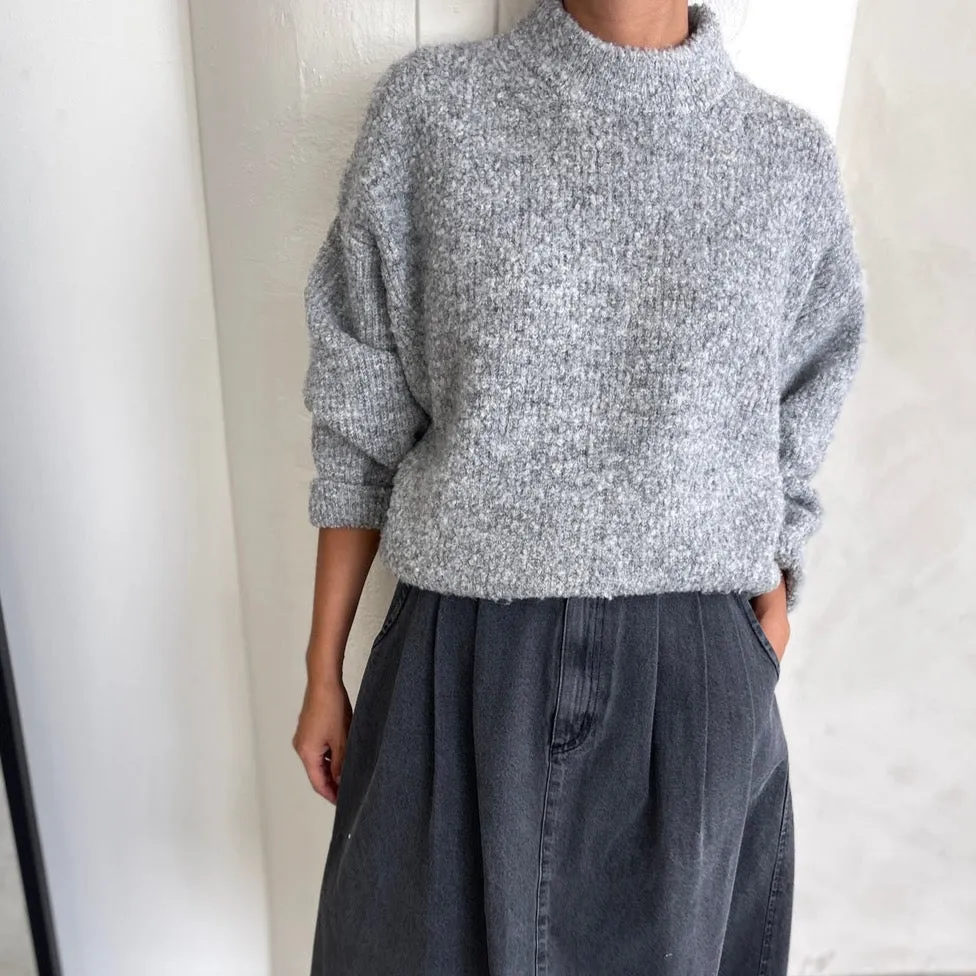 Elise Sweater In Heather Grey