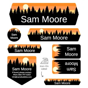 Forest Sky Sleepaway Camp Labels Pack