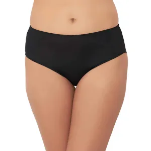 Forma Mid Waist Medium Coverage Everyday Wear Hipster Panty - Black