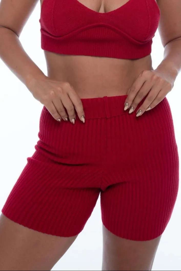 Gaia Bike Shorts Red