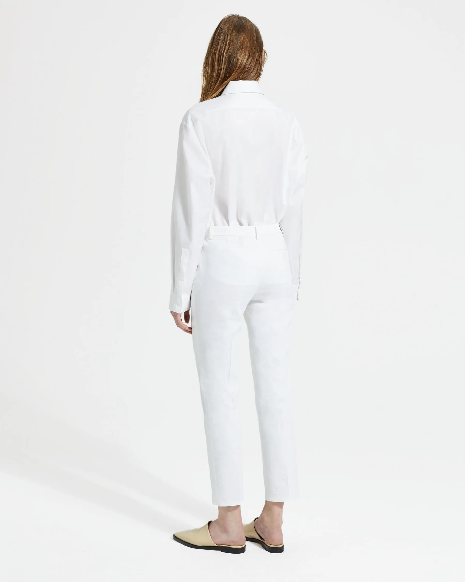 Good Linen Tailored Trouser - White