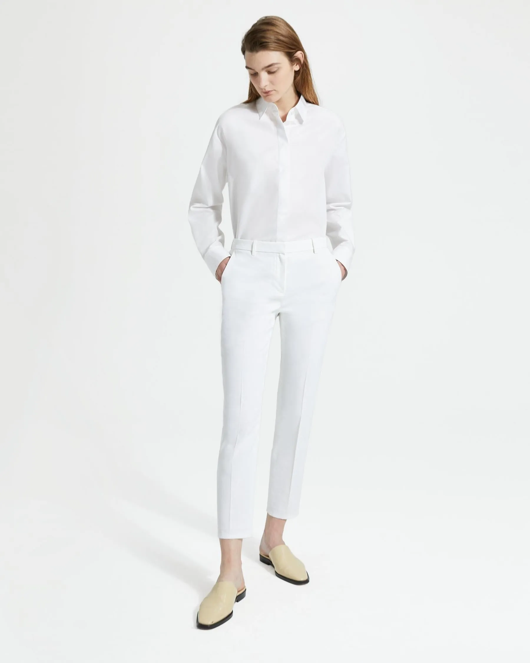 Good Linen Tailored Trouser - White