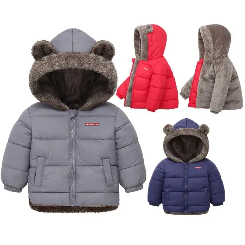 Kids' Cozy Fleece Winter Coat