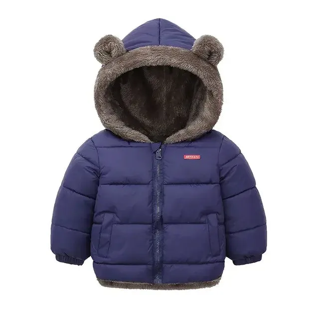 Kids' Cozy Fleece Winter Coat