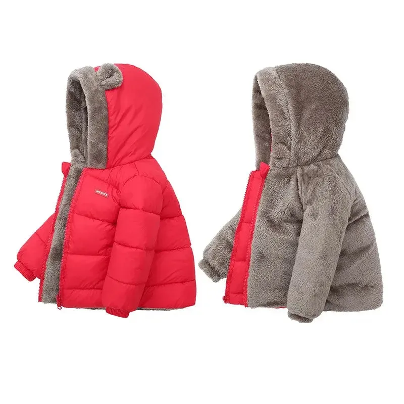 Kids' Cozy Fleece Winter Coat