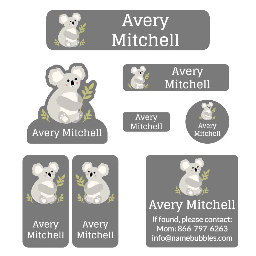 Koala Mega Daycare Labels Pack