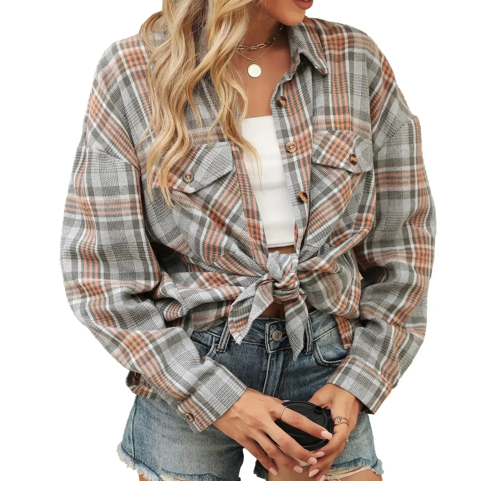 Laid-back Layers Plaid Shacket