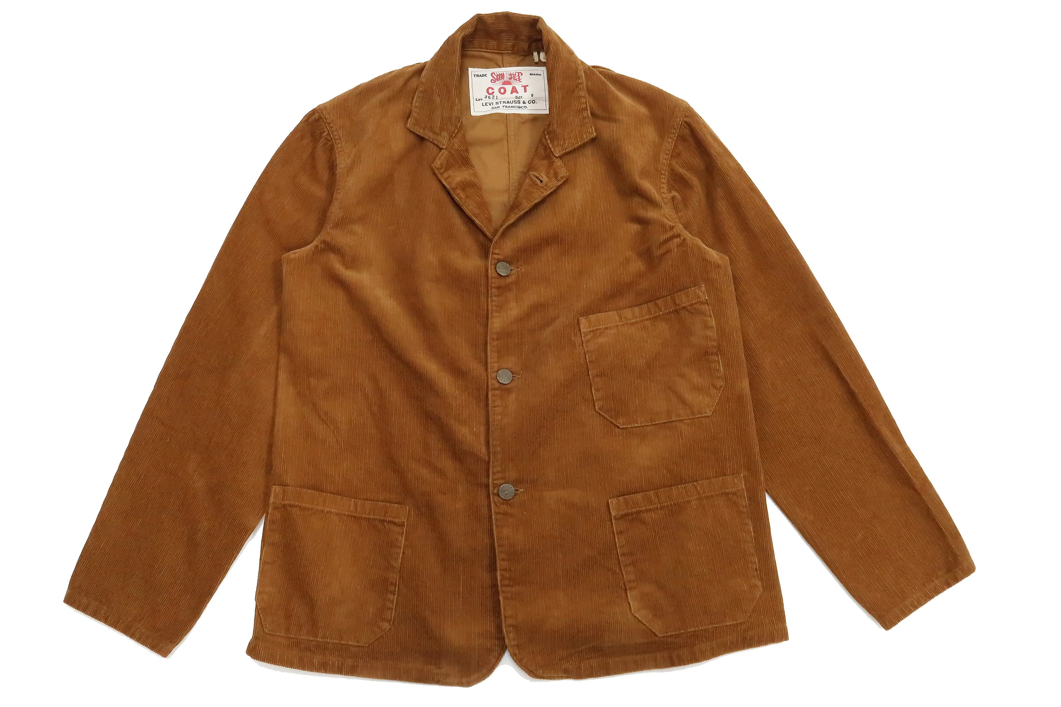 Levi's Sunset Coat 71964 Men's Casual Corduroy Blazer Sack Jacket Levis Levi Strauss 71964-0010 719640010 Brown