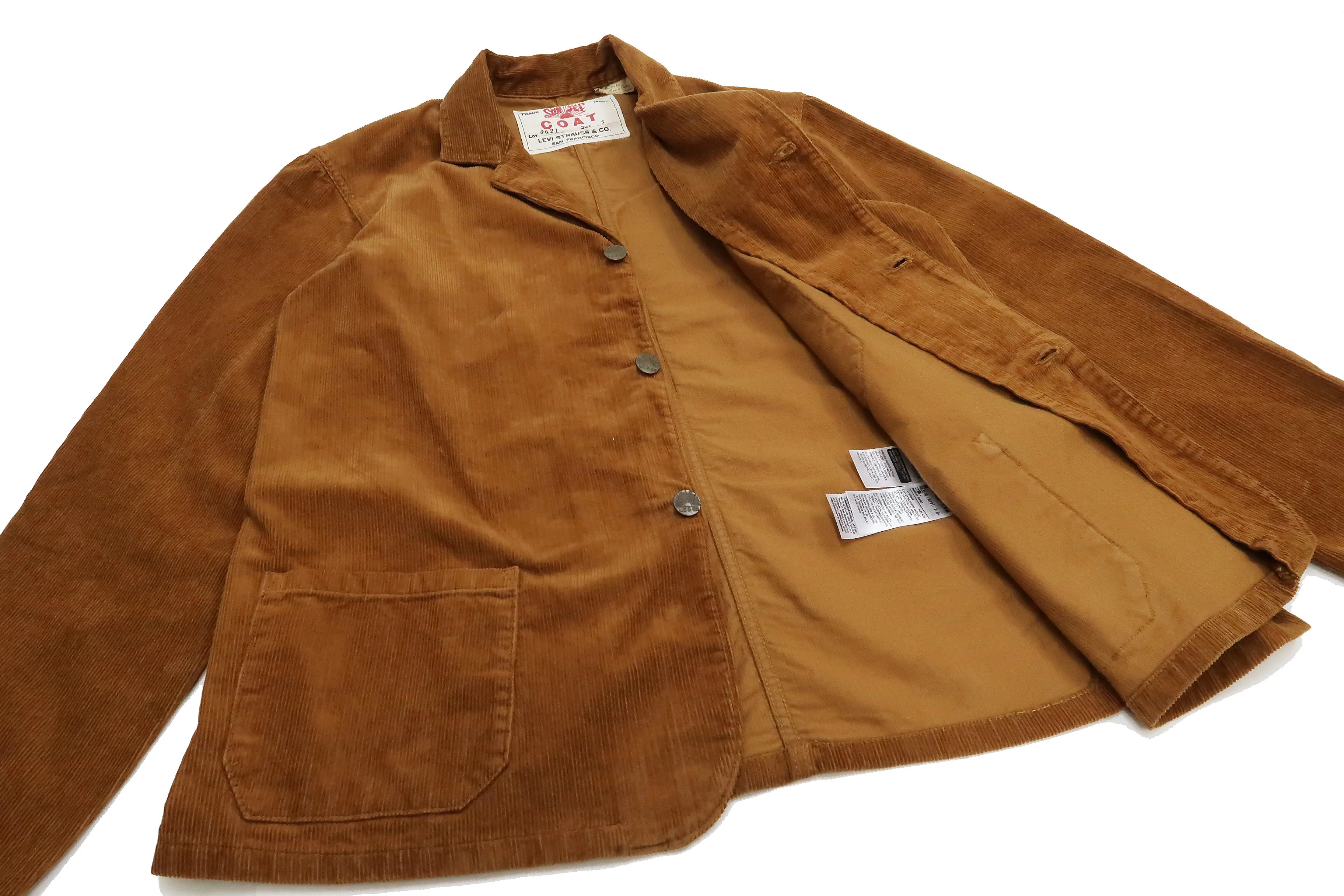 Levi's Sunset Coat 71964 Men's Casual Corduroy Blazer Sack Jacket Levis Levi Strauss 71964-0010 719640010 Brown