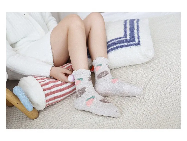 Miss June’s | Women’s | 1 pair | Floor socks | Cute | Fuzzy | Home wear | Warm | Soft | Gift Idea | Casual | Cozy | Comfort | Winter|Cozy