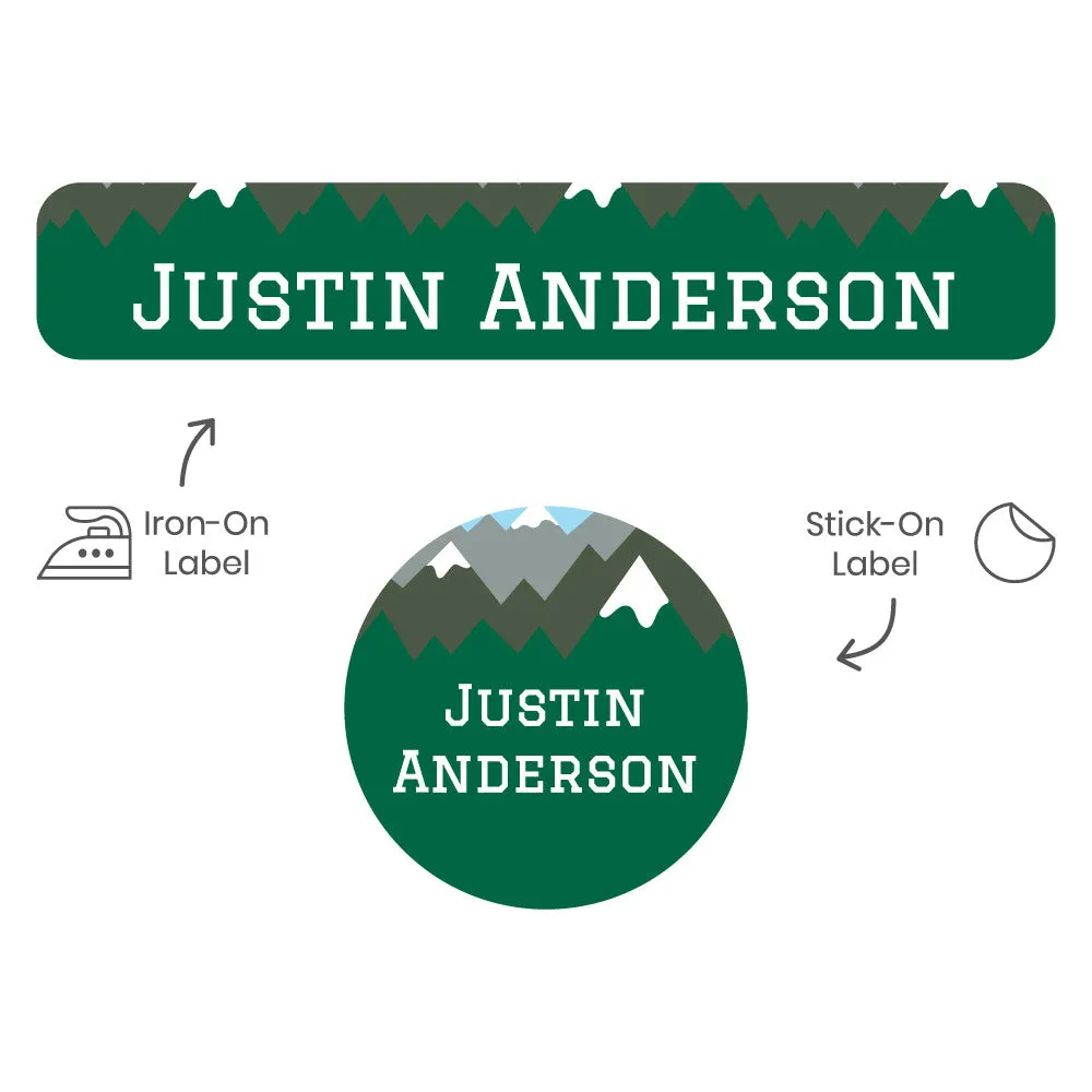 Mountain Top Camp Clothing Labels Pack