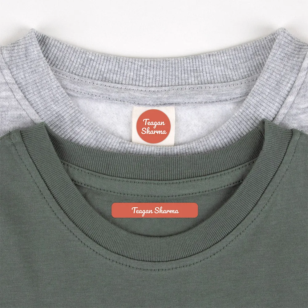 Neutral Color Camp Clothing Labels Pack