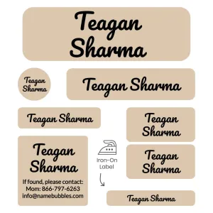 Neutral Color Sleepaway Camp Labels Pack