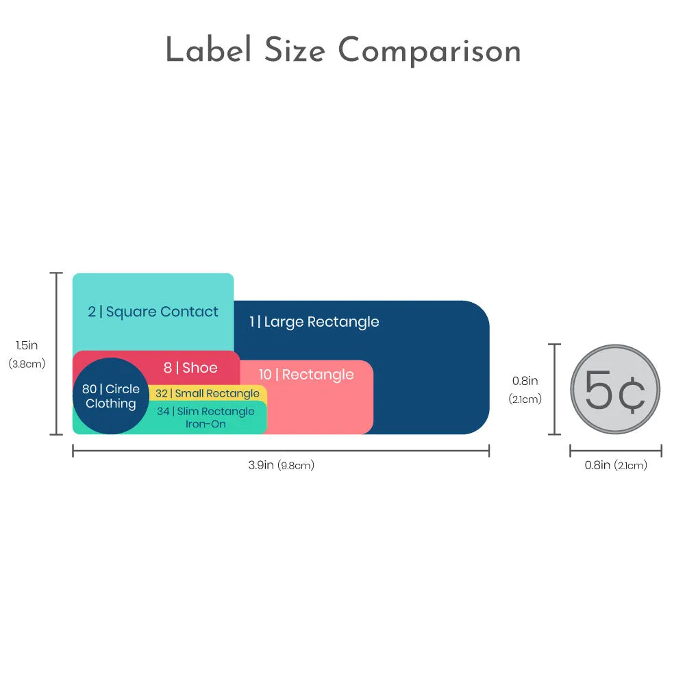 Neutral Color Sleepaway Camp Labels Pack