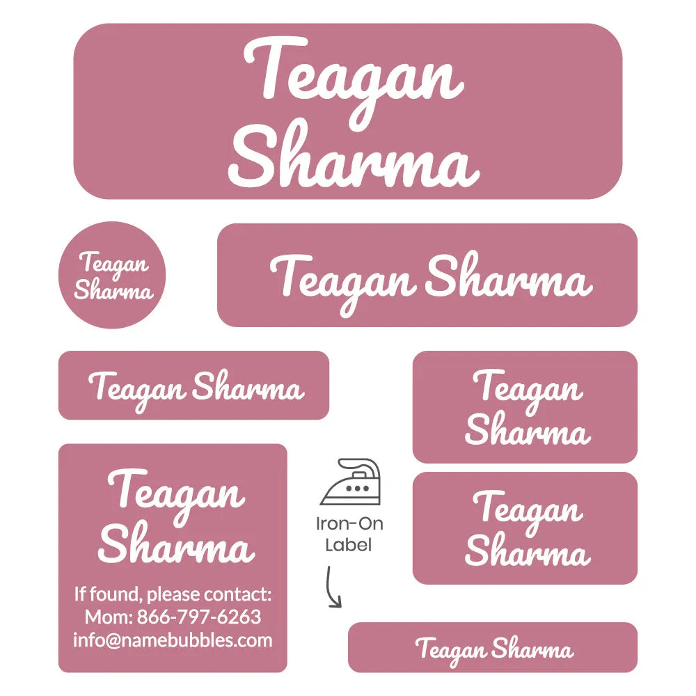 Neutral Color Sleepaway Camp Labels Pack