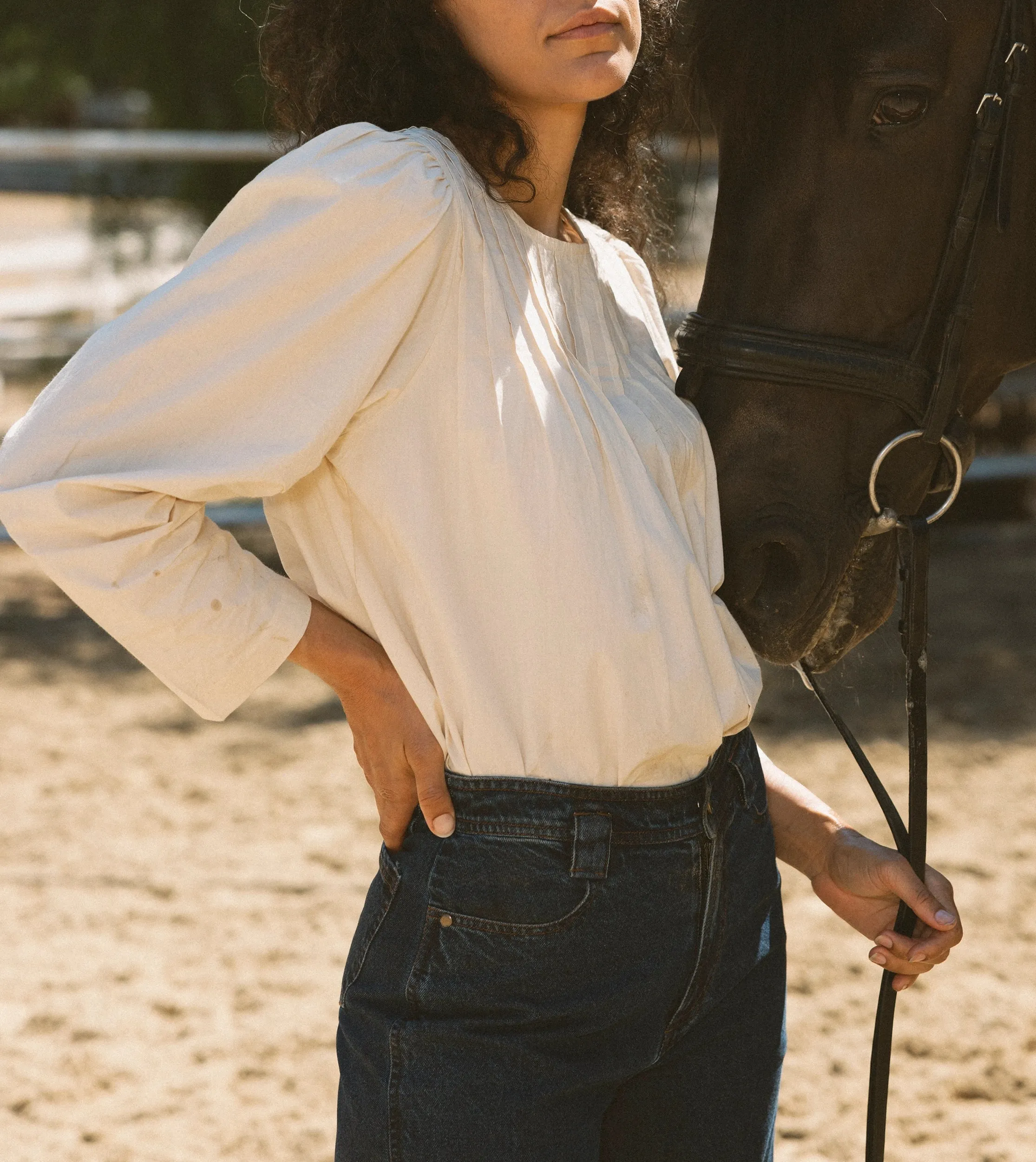 Penny Blouse | Vintage Ivory