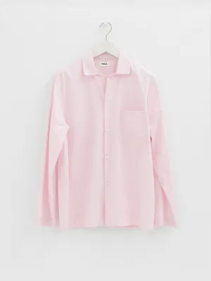 Poplin Pyjamas Shirt in Soft Pink