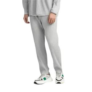 Premium Relaxed Men's Ribbed Pleated Trousers