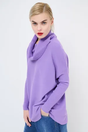 Stylish cowl neck sweater wholesale