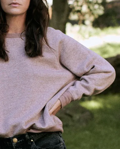 THE GREAT - The College Sweatshirt in Quartz