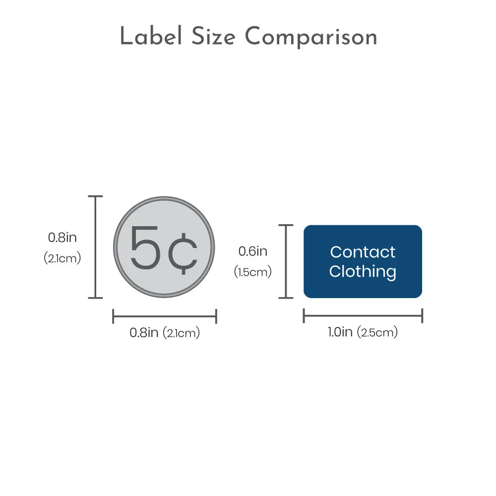 Train Contact Clothing Labels