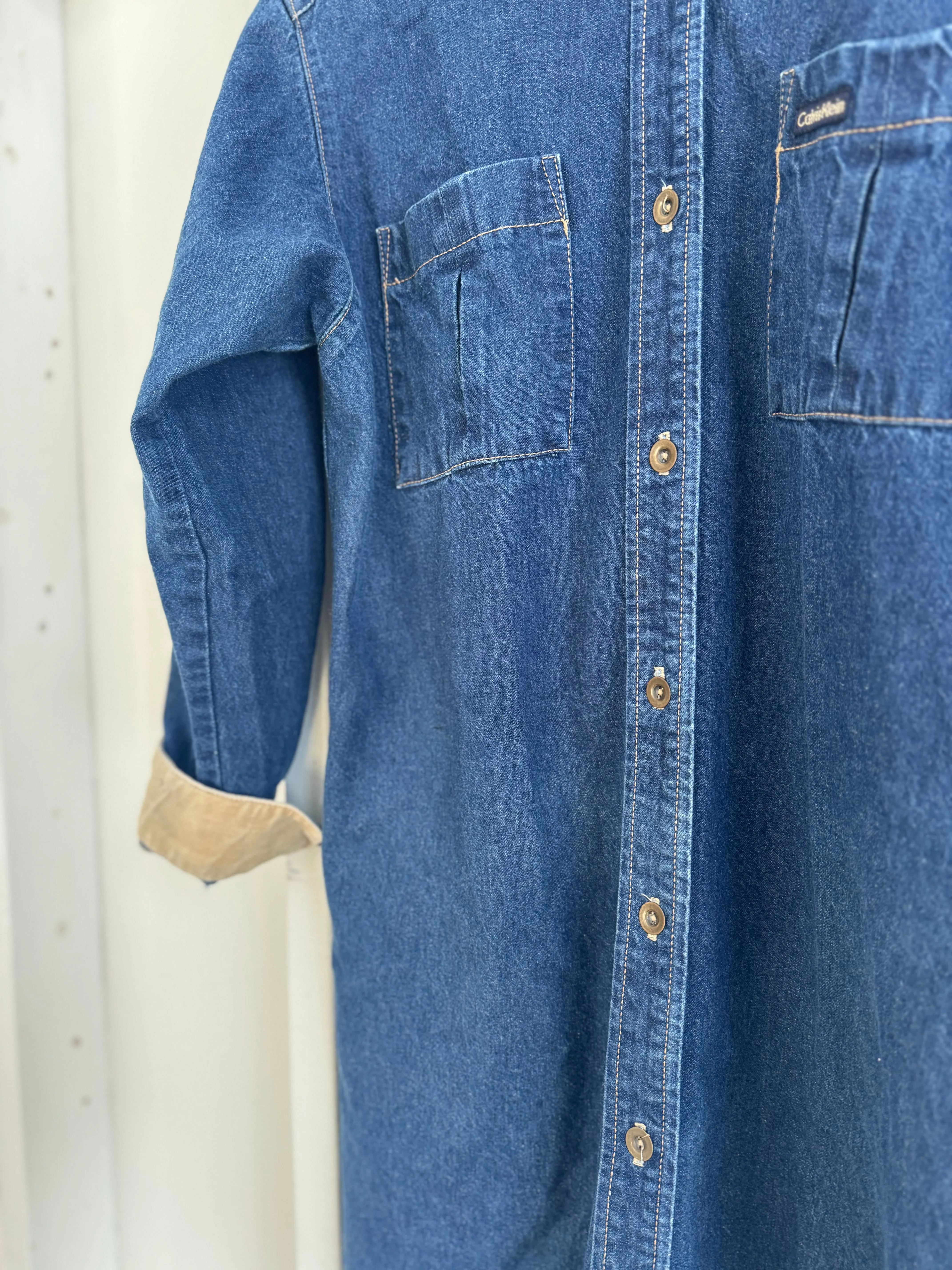 Vintage Calvin Klein Denim Duster