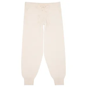 women's cream knit pant