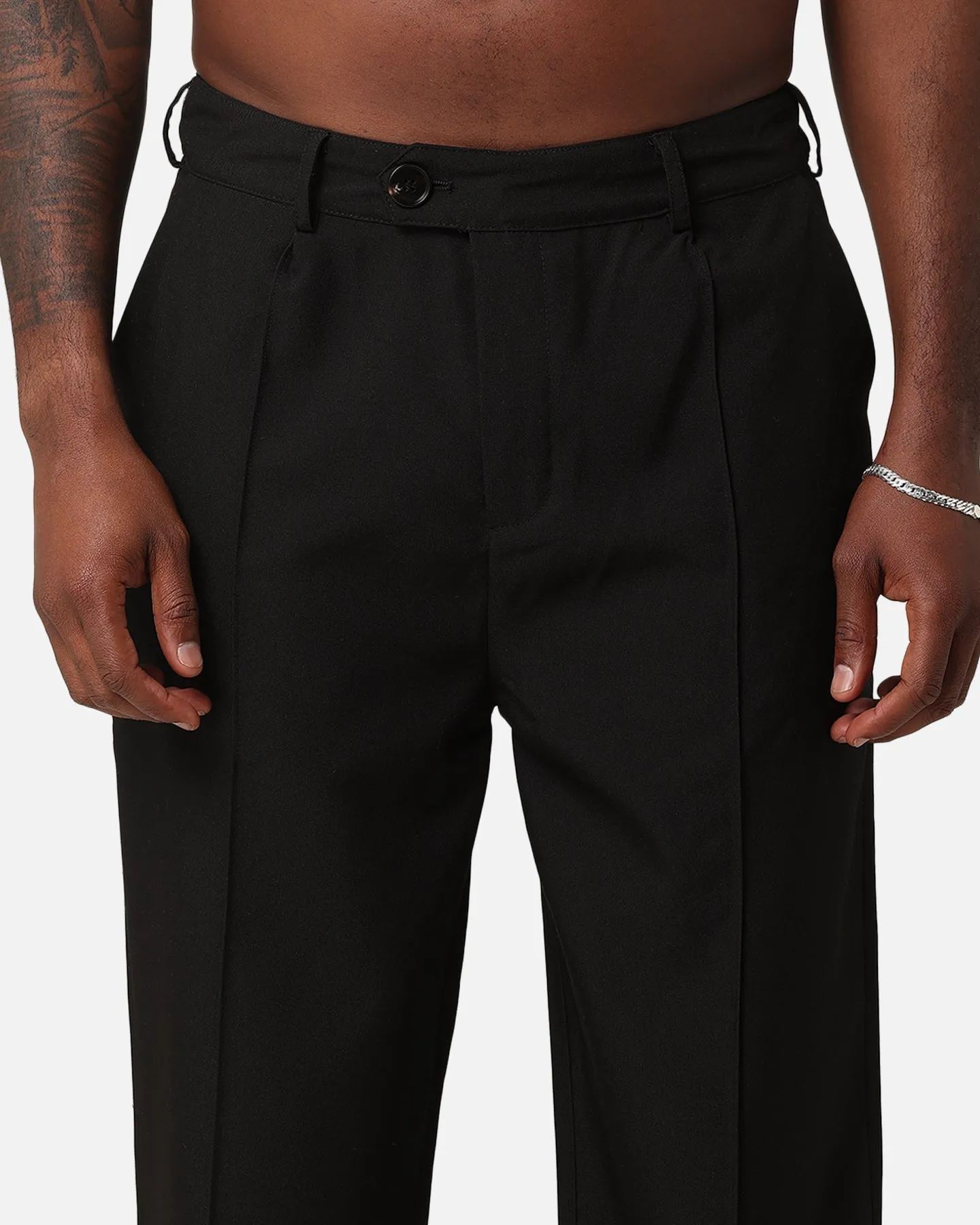 XXIII Creased Tailored Pants Black